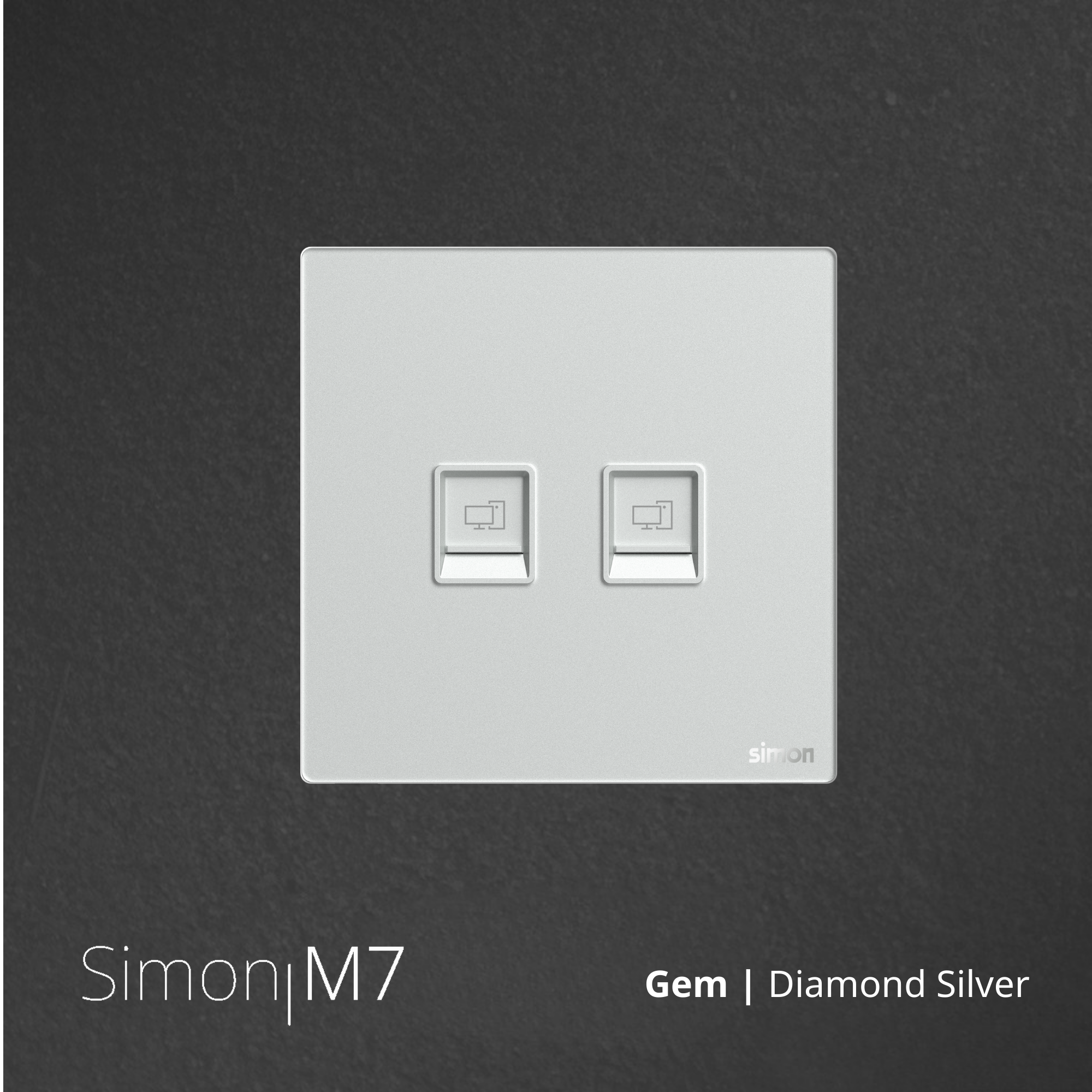 SIMON M7 Gem Outlet Data Twin - Diamond Silver