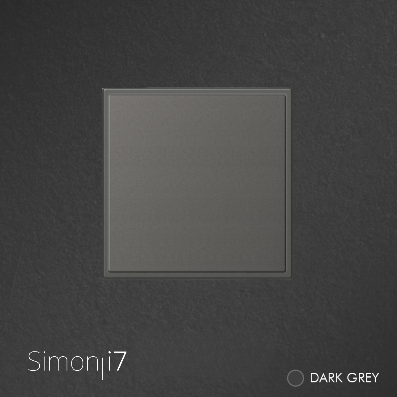 SIMON i7 Switch 1 Gang - Dark Grey
